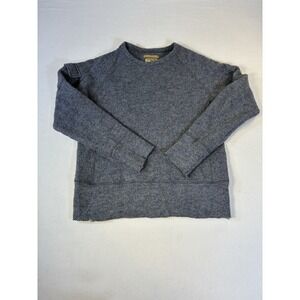 Gilded Age Mens Medium Gray Wool Blend Pullover‎ Sweater Raglan Shoulder Pocket